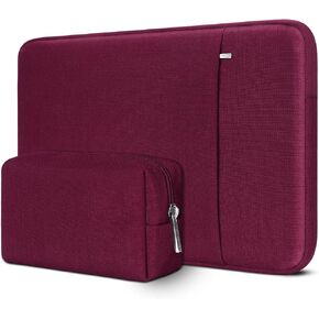DOMISO 13.3 inch Laptop Sleeve Case Waterproof Protective Carrying Bag for 13" MacBook Air 2014-2017/13.3" ThinkPad L390 Yoga X380 Yoga/13.9" Yoga C930 Glass/HP EliteBook 830 G5 840 G5 x360 G2, Wine