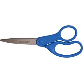Wescott كل الأغراض المفضلة مقص الفولاذ المقاوم للصدأ ، 7 "، أزرق