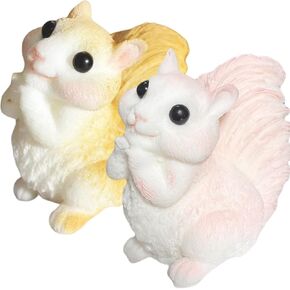 2pcs squirrel taba super toys ، ألعاب اسفنجي للحيوان الواقعي للأطفال والبالغين ، تخفيف الإجهاد ، ألعاب kawaii الحسية ، جوائز الفصول الدراسية ، تفضل الحفلات ، ألعاب عيد الفصح