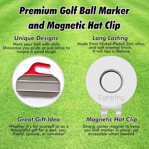 Foretra - Canada Maple Leaf Golf Ball Marker with Magnetic Ball Marker Hat Clip, Golf Accessories, Ball Marker Funny Accessories for Men and Kids Golf Lovers Funny Golf Make for Golfer in Saudi Arabia