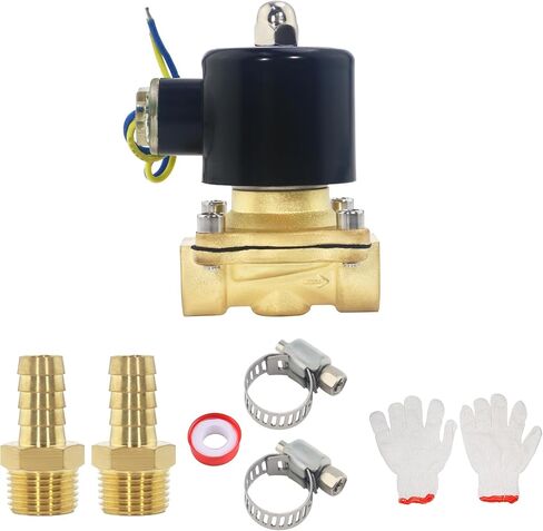 1/4 Inch NPT DC12V Brass Electric Solenoid Valve 2W025-08 Normally Closed Water, Air, Diesel in Saudi Arabia