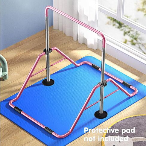 MOPHOTO Expandable Gymnastics Bars Folding Horizontal Bars, Home Gymnastics Equipment Kip Junior Training Bar for Kids Little Gymnasts with Adjustable Height in Saudi Arabia