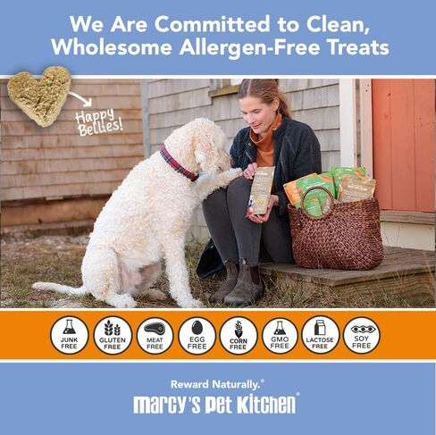 Marcy's Pet Kitchen- Diabetic All Natural, Crunchy, Pumpkin Biscuit Dog Treats - No Preservatives-Crunchy Approved- Vegan, Gluten Free, Human Grade, Made in The USA, Healthy Pumpkin Dog Treats in Saudi Arabia