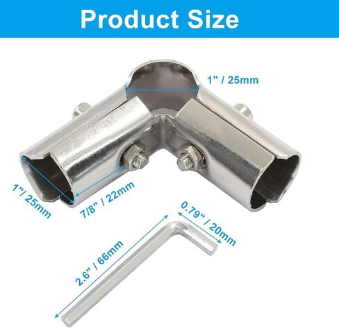 6 Sets of T Pipe Connector, Stainless Steel Pipe Connector, End Clamp, Panel T Clamps for 1-1/4" (32MM) OD Pipe, Chain Link Fence Parts in Saudi Arabia