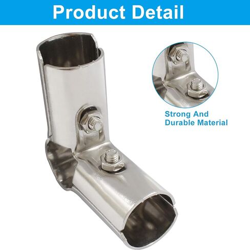 6 Sets of T Pipe Connector, Stainless Steel Pipe Connector, End Clamp, Panel T Clamps for 1-1/4" (32MM) OD Pipe, Chain Link Fence Parts in Saudi Arabia