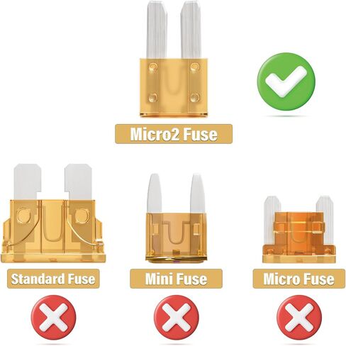 15 Amp Micro2 Fuse 15Amp Micro 2 Car Fuses 15A Automotive APT ATR Blade Fusibles para Autos for RV Vehicle Truck Motorcycle Boat (Pack of 30Pcs) in Kuwait