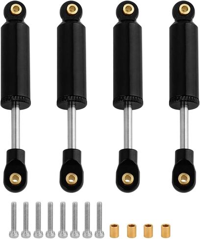 الصعود 18 4pcs صدمات الربيع المدمجة تمتص المثبط لـ 1/18 RC زاحف Redcat Ascent-18 Meturgy Part (Silver ، 77mm) in Kuwait