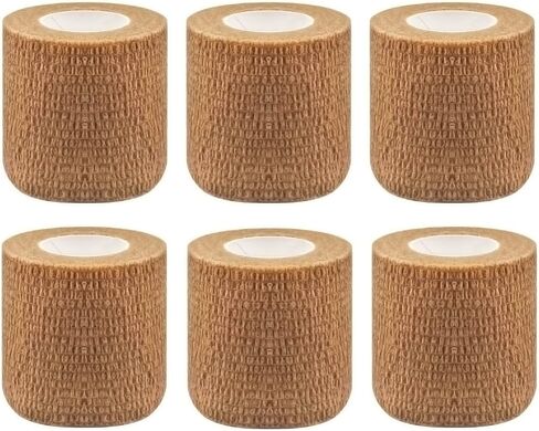 HerMia Cohesive Medical Tape, Self Adhesive Bandages, Breathable Waterproof Elastic Athletic Non-Woven Bandage, 8 Rolls Sports Wrap Tape for Wrist and Ankle in Saudi Arabia
