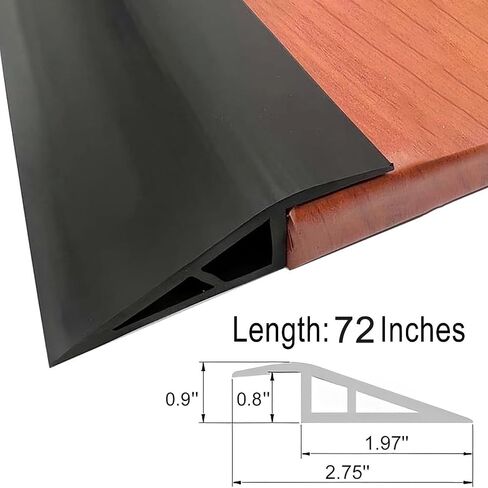 Floor-Transition-Strips Door-Threshold-Ramps 36 inch, Threshold 3/4 to 4/5 in, Thresholds Ramps for Doorways, Edge-Reducer Threshold-Transition-Strip for Door/Floor (Wood Grain Gray) in Saudi Arabia