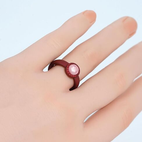 3/1 Packs Silicone Rings for Women - Silicone Ring Women - Womens Rubber Wedding Rings - Diamond Silicone Wedding Bands Women ，Size 05 in Saudi Arabia