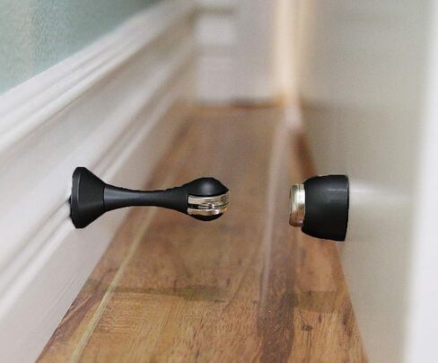 Magnetic Door Stop - Brushed Nickel - 1pc in Saudi Arabia