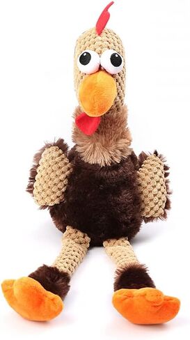 Rooster Plush Toys - Durable Squeaky Dog Toys, Anxiety Reducer for Small to Large Dogs in Kuwait