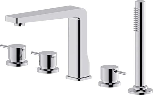Envol Modern Bathroom Sink Faucet Single Control - All Metal, Easy Install, Brushed Gold in Saudi Arabia