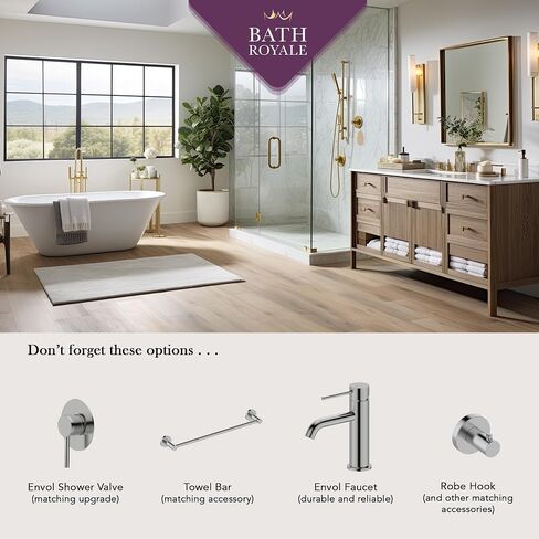 Envol Modern Bathroom Sink Faucet Single Control - All Metal, Easy Install, Brushed Gold in Saudi Arabia