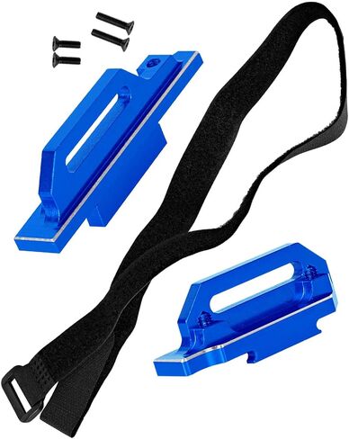 Aluminium Tall Battery Holder Mount Hold Down Upgrades Part for 1/10 Slash 4wd LCG Rally,Alloy Battery Mounting Plate Tray Battery Holder Mount with Strap,Navy Blue in Saudi Arabia