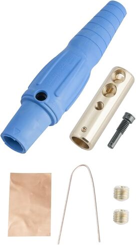 Marinco CLS2MB-E CLS Cam Type, Series 16 Inline, Single Pin Connector, 400 Amp, 600 Volt, #6 - #2 AWG, Male - Green (E) in Kuwait