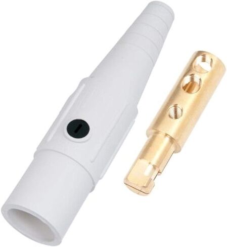 Marinco CLS2MB-E CLS Cam Type, Series 16 Inline, Single Pin Connector, 400 Amp, 600 Volt, #6 - #2 AWG, Male - Green (E) in Kuwait