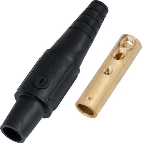 Marinco CLS2MB-E CLS Cam Type, Series 16 Inline, Single Pin Connector, 400 Amp, 600 Volt, #6 - #2 AWG, Male - Green (E) in Kuwait