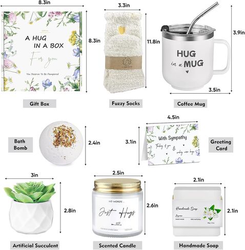 Get Well Gifts for Women, Sunshine Box Care Package for Women After Surgery, Care Gifts for Women, Sunflower Gifts, Get Well Soon Gift Basket with Blanket, Birthday Gift Box (Yellow) in Saudi Arabia