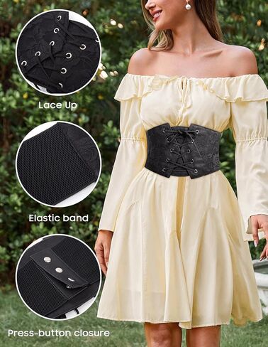 GRACE KARIN Women's Elastic Stretch Corset Waist Cincher Belt in Saudi Arabia