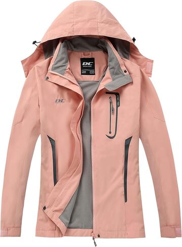 Diamond Candy Waterproof Rain Jacket Women Lightweight Outdoor Raincoat Hooded for Hiking skiing in Saudi Arabia