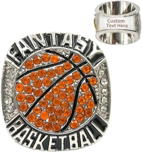 Customized Fantasy Basketball League Champion Championship Trophy Rings Prize in Saudi Arabia