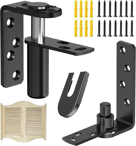Cafe Door Hinges Heavy Duty,Saloon Door Hinges Self Closing, Swing Door Hinges for Louvre Doors,Swinging Doors 304 Stainless Steel (Silver, Big 1PCS) in Saudi Arabia
