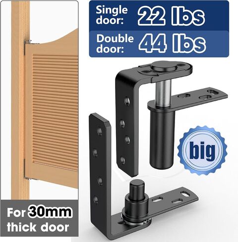 Cafe Door Hinges Heavy Duty,Saloon Door Hinges Self Closing, Swing Door Hinges for Louvre Doors,Swinging Doors 304 Stainless Steel (Silver, Big 1PCS) in Saudi Arabia