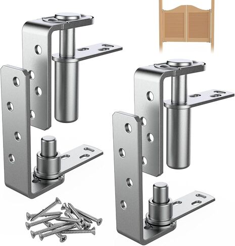 Cafe Door Hinges Heavy Duty,Saloon Door Hinges Self Closing, Swing Door Hinges for Louvre Doors,Swinging Doors 304 Stainless Steel (Silver, Big 1PCS) in Saudi Arabia
