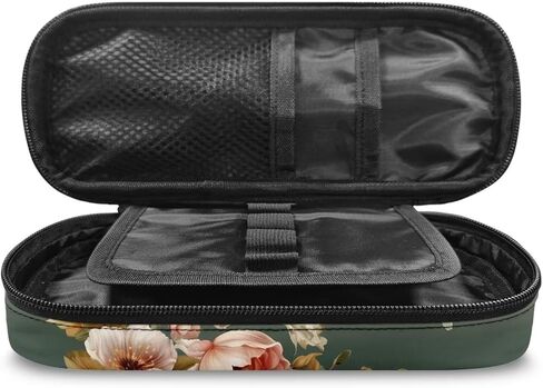 Talayituse Black Leopard Print Pencil Case for Boys Girls, High Capacity Pencil Pouch with Zippers, Pencil Box Stationery Organizer Multifunction Bag for School Office in Kuwait