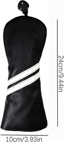 Vintage Golf Club Head Covers for Driver, Fairway Woods and Hybrids Classic Stripes Style Synthetic PU Leather Headcover with Number Tag in Saudi Arabia