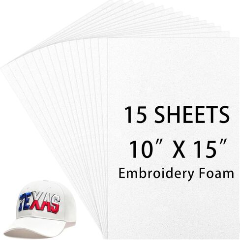 Innconee 15 Pcs 3mm Embroidery Foam 10 x 15 Inch Black EVA Foam Sheets Craft Puffy Foam for 3D Embroidery Arts and Crafts, DIY Projects, Hand Sewing, Quilting, Hats, Cosplay Costumes, Bags in Saudi Arabia
