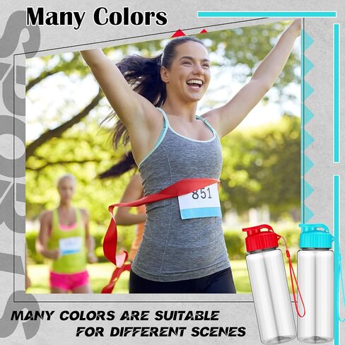 40 Pcs 17 oz Plastic Water Bottles Bulk and Drawstring Backpack Set Reusable Flip Top Leakproof Sports Water Bottles with Handle Strap Cinch Gym Drawstring Bags for Summer School Gym Travel in Kuwait