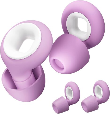Concert Ear Plugs, 2 Pair BNU High Fidelity Noise Cancelling Earplugs Hearing Protection for Musicians,Festivals,Raves Sleep, 25-33db Noise Reduction 6 Pair Reusable Foam＆Silicon Tips in S/M/L Black in Saudi Arabia