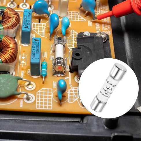 MECCANIXITY 600V 5A Time Delay Fuse Fast Blow Glass Fuses Generic Current Limiting Protection Time Delay Cartridge Fuse for DIY Inverter Circuit Board Glass Fuses 5Pack in Kuwait