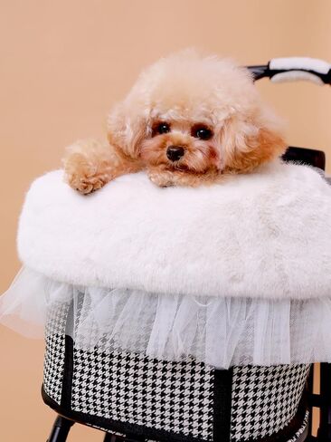 Stroller Cover for Pets, Comforter, Victoria Tutu Edition, Beige, Lace in Kuwait