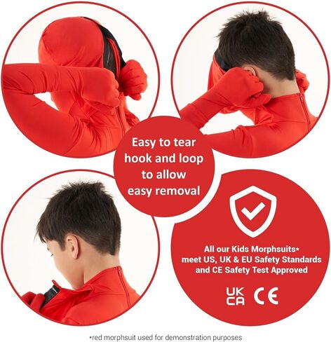 Morphsuits Red Original Kids Costume - Size Large 4'-4'6 (120cm-137cm) in Kuwait