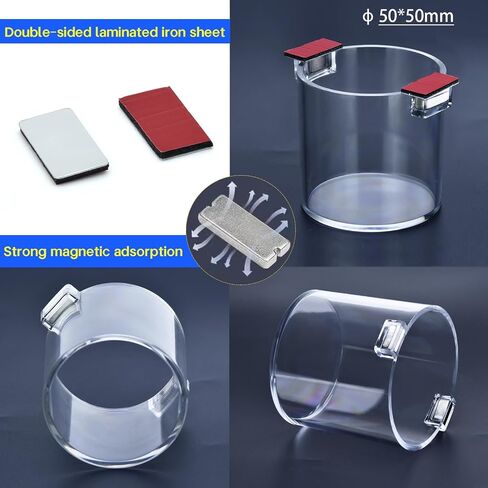 2Pcs 22mm Push Button Switch Protective Cover 7/8" Strong Magnet Magnetic Round 36 * 30mm 1.42 * 1.18in Waterproof Transparent for Computer PC in Kuwait