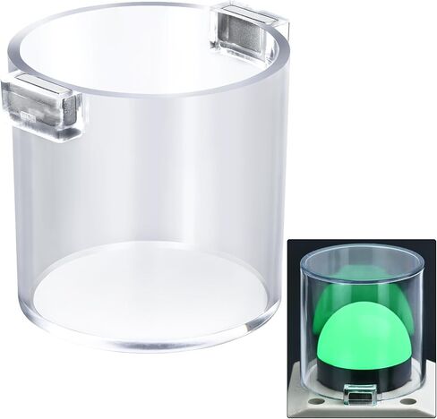 2Pcs 22mm Push Button Switch Protective Cover 7/8" Strong Magnet Magnetic Round 36 * 30mm 1.42 * 1.18in Waterproof Transparent for Computer PC in Kuwait
