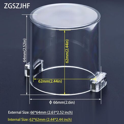 2Pcs 22mm Push Button Switch Protective Cover 7/8" Strong Magnet Magnetic Round 36 * 30mm 1.42 * 1.18in Waterproof Transparent for Computer PC in Kuwait