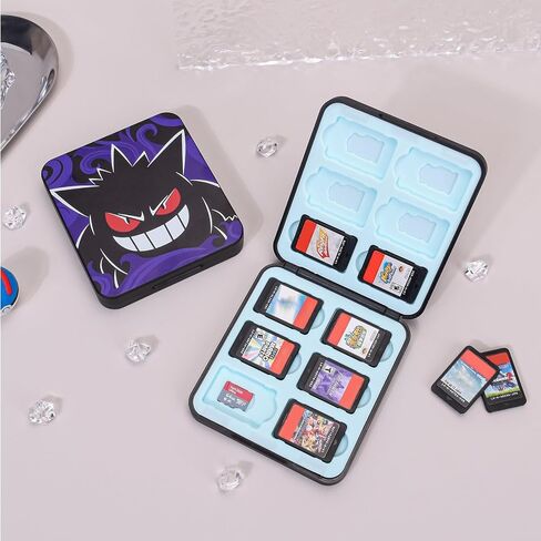 DLseego Cute Fox Game Case For Switch Lite / Switch / Switch OLED, 12 Slots Game Cards Holder and 12 Micro SD Card Slots, Portable Game Card Storage Cartridge Box in Kuwait