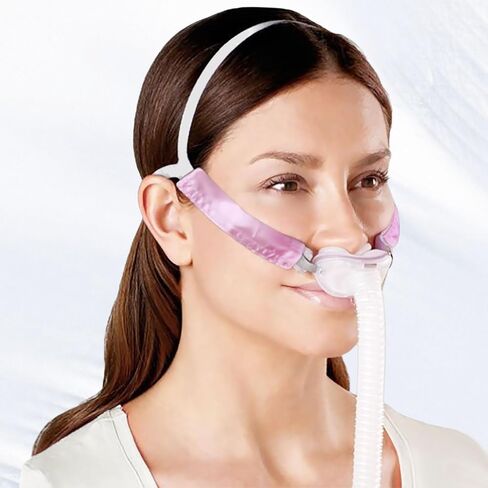 4 Packs Satin CPAP Strap Covers Soft CPAP Face Cushion Universal and Comfort Silky CPAP Headgear Face Pads for Reducing Red Marks(Pink) (Blue-4Pcs) in Saudi Arabia