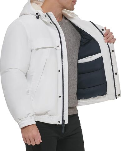 سترة للغطس مبطنة بقماش الشيربا من القطب الشمالي للرجال من Tommy Hilfiger، أسود، مقاس X-Large in Kuwait