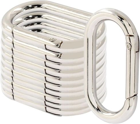 10 PCS Spring Oval Ring Metal Spring Key Ring Oval Spring Keyring Buckle Oval Ring for Bags Keychains Purse Strap (Silver,28.5 x 15 x 4.6mm) in Saudi Arabia