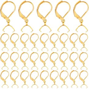 32pcs من الفولاذ المقاوم للصدأ مقاوم فرنسي القرط ، uhomeny الرافعة الفرنسية الظهر الظهر النتائج النتائج الأقراط hypoallergenic