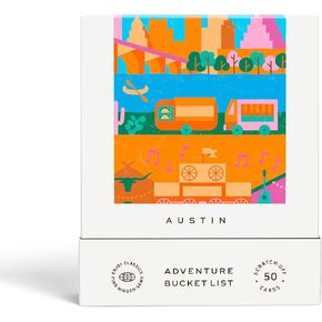 Austin Adventure Bucket List - 50 Scratch-Off Cards for Outdoor Activities, Tourist Attractions, and Landmarks Guide for Exploring Austin