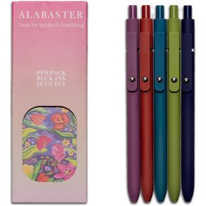 Alabaster Co. - Pen Variety Pack ، الحبر الأسود: دراسة الكتاب المقدس وإمدادات اليومية. الكتابة الجمالية والسلاسة ، الهدايا المسيحية للنساء ، تقدم للأم ، اليومية الأقلام (سنة جميلة)