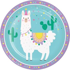 Creative Converting Llama Party Paper Plates, 24 ct