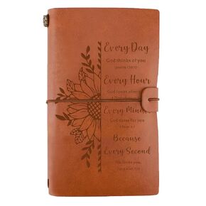 LIGHWODE Christian Gifts for Women Christmas, Christian Sister Gift Leather Notebook, Inspirational Gifts for Women, Birthday Gifts For Women, Men, Sister, Friends, Religious Gifts Leather Journal