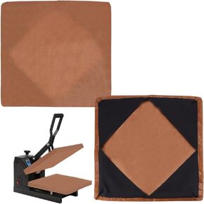 Benecreat 2pcs غلاف الغلاف لـ Heat Press Platen ، 15 × 15 بوصة مقاومة للحرارة.